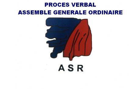 PV de l'AG ordinaire de l'ASR du 19 mai 2022 en ligne